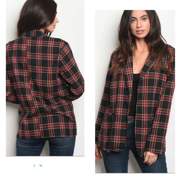 🌼Classic Plaid Blazer 🍂 Sale 1 Left Sale - Picture 2 of 7